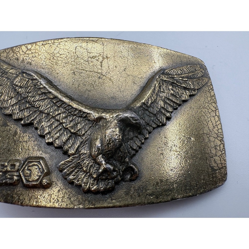 Vintage Matco Tools Belt Buckle Limited Edition Eagle Design Brass Finish‎ - Picture 3 of 5